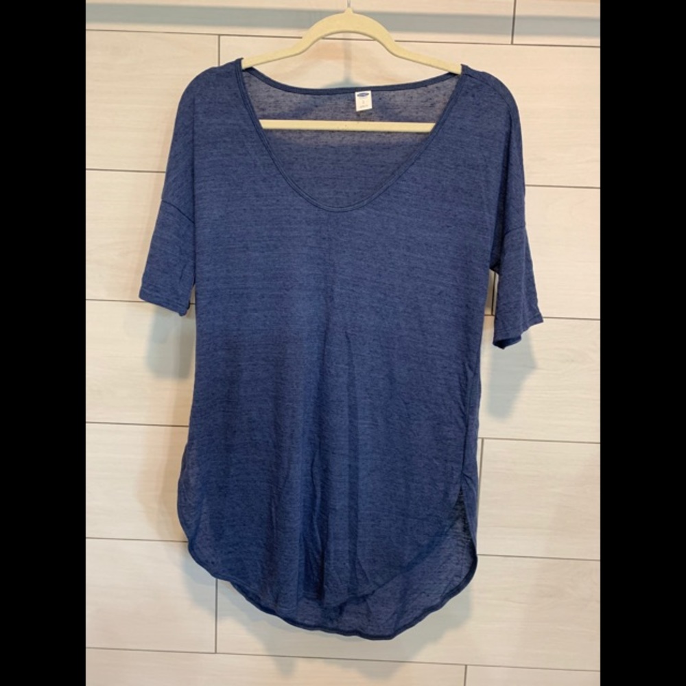 Comfy Blue 1/2 Sleeve Top